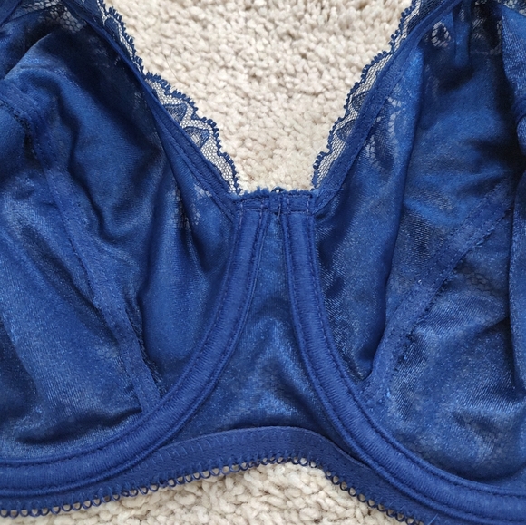 💙 Vintage EUC Wacoal Brand Intimates 85147 Floral Lace Full Coverage Underwire - Picture 9 of 11